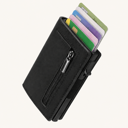 CARDVEO™ — Portefeuille RFID Pop-Up en Aluminium
